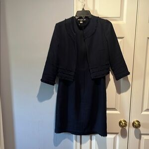 Karl Lagerfeld Navy Textured Jacket